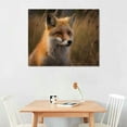 thumbnail image 2 of Nawypu  Canvas Print Wall Art Fox Portrait in the Autumn Landscape Animals Wilderness Photography Modern Art Rustic Scenic Relax/Calm Multicolor for Living Room, Bedroom, 20x16 inch, 2 of 4
