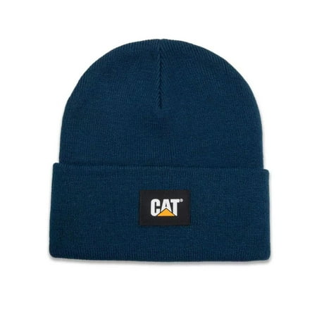 Caterpillar Work Wear CAT Label Cuff Beanie Detroit Blue - 1090026-10118