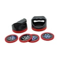 thumbnail image 3 of Hathaway 4-in Strikers and 3-in Pucks - Black and Red, 3 of 4