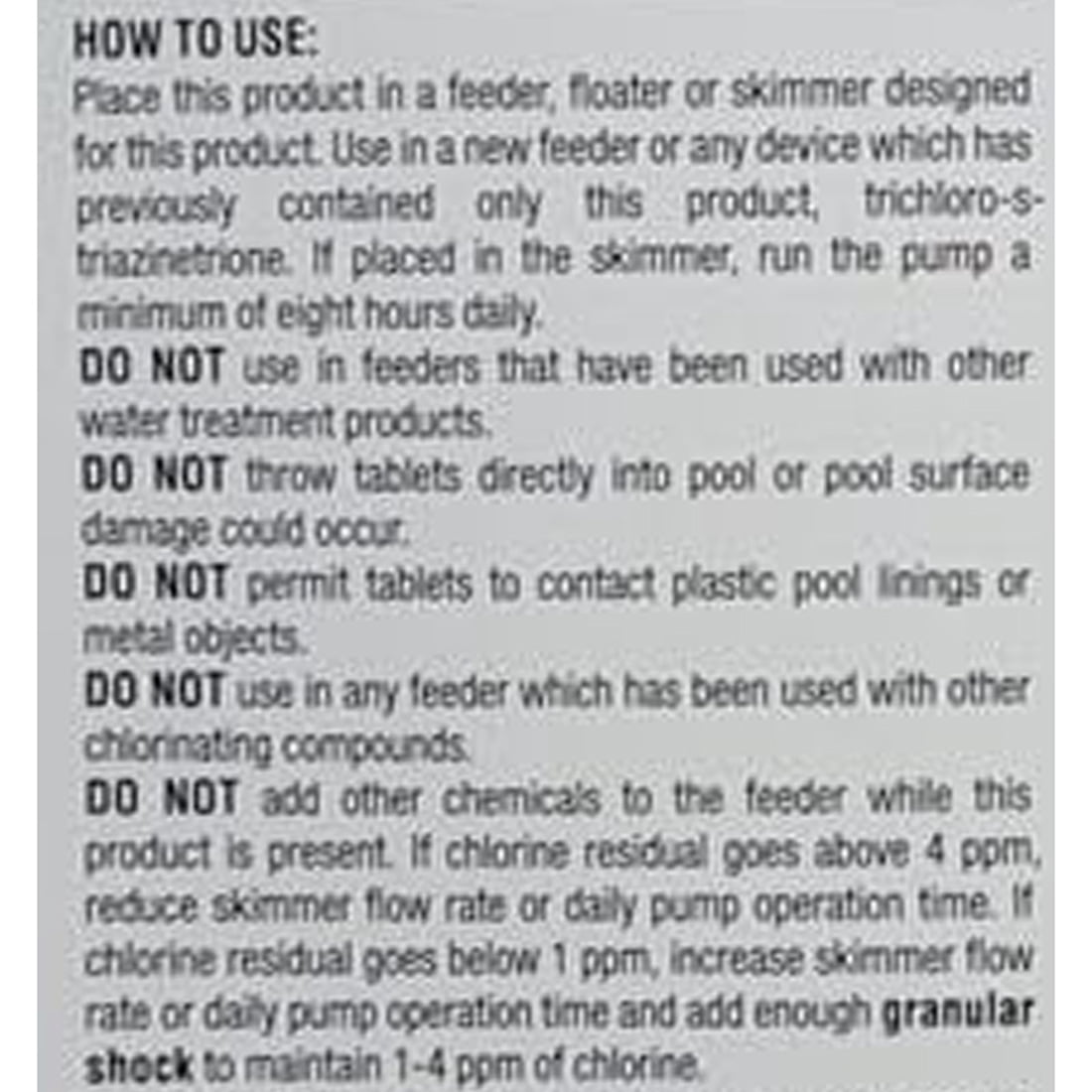 HTH Pool Care 3-inch Chlorine Tabs Swimming Pool Chlorinating Sanitizer 40lbs