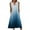 Blue, variant on YABCSAZ Summer Dresses for Women 2024 Casual Loose Floral Printed V Neck Tank Dress Plus Size Hollow Out Beach Sundress Sleeveless Dresses for Vacation