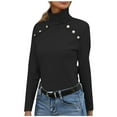 thumbnail image 2 of CaiJunJia Sweaters,Women's Solid Color Turtleneck Sweater Long Sleeve Top Turtleneck Sweater, 2 of 6
