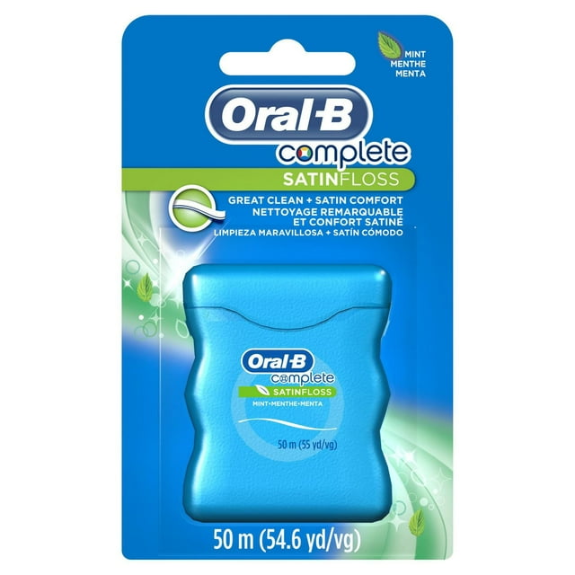 Oral-B Complete SatinFloss Dental Floss, Mint