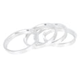 thumbnail image 6 of Unique Bargains 4pcs 72.6 mm to 65.1 mm Aluminium Alloy Car Hub Centric Rings Wheel Bore Spacer, 6 of 8
