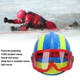 thumbnail image 3 of Casco de Rescate Con Casco Ligero de Búsqueda y Rescate para Emergencia, Incendio, Terremoto, Gorra de SeguiDad Con Diseño Reflectante, 3 of 7