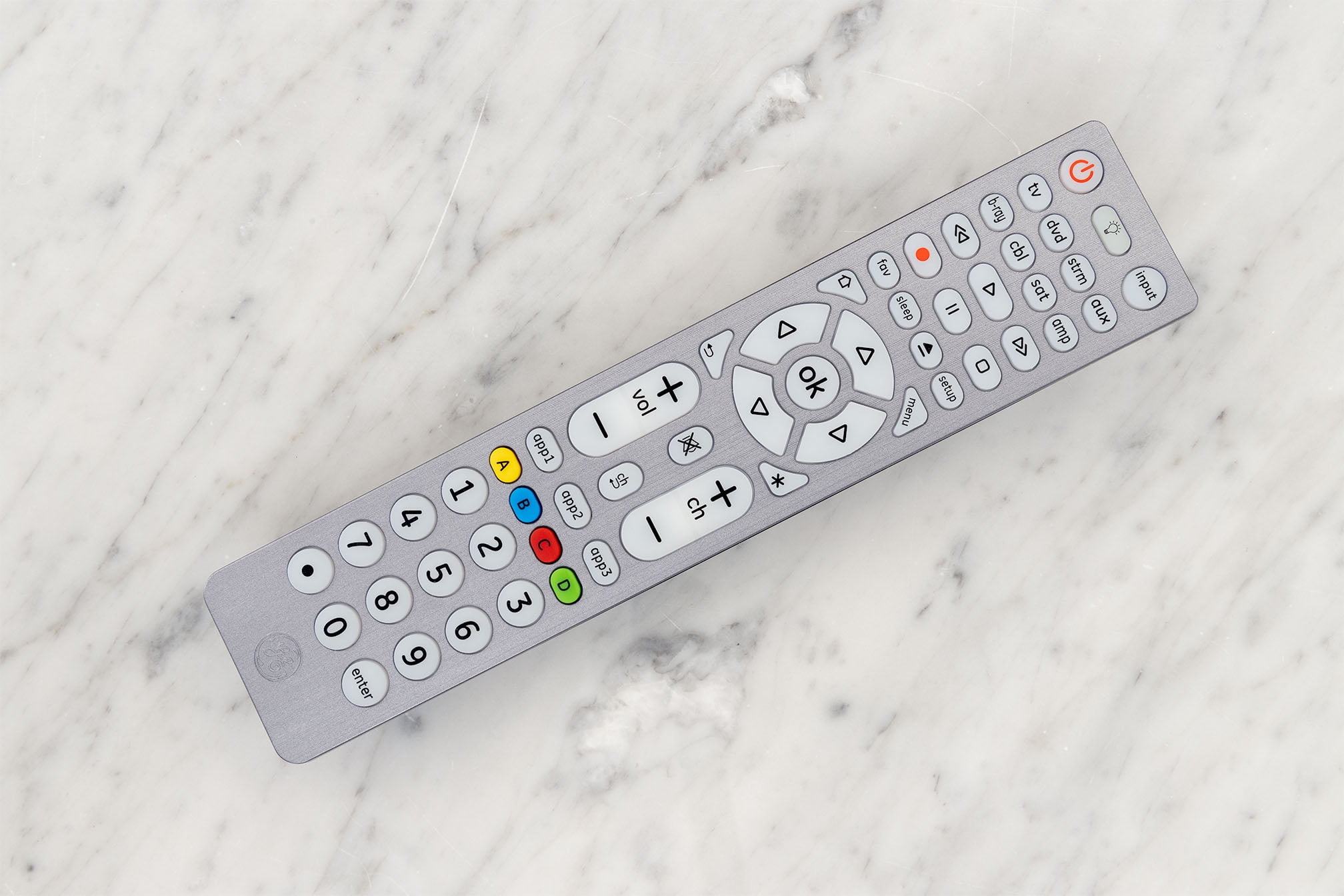 GE 8-Device Backlit Universal Remote, Brushed Silver, 47508 - Walmart.com