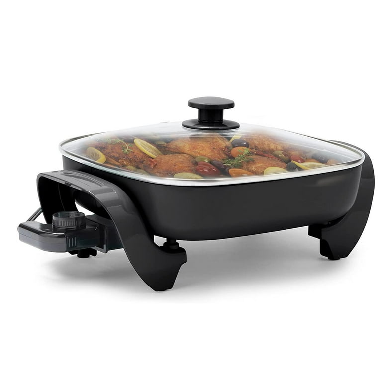 Presto 11inch Electric Skillet With Glass Lid 06626 , 47 OFF