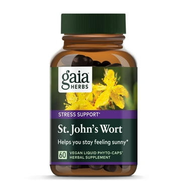 Gaia Herbs St. John's Wort Liquid Phyto-Capsules, 60 Count