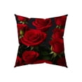 thumbnail image 2 of DAMAI Many Red Rose Throw Pillow Covers, 18 "x18 Farmhouse Cushion Cover with Double-Sided Red Rose Print, Square Pillow Case for Couch Sofa Bed Living Room Home Decor, 2 of 6