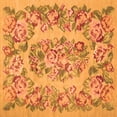 thumbnail image 1 of Ahgly Company Indoor Square Medallion Orange French Area Rugs, 3' Square, 1 of 1