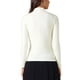 thumbnail image 3 of Camiseta de color sólido para mujer INSPIRE CHIC con cuello asimétrico y mangas largas, básica, L, blanca, 3 of 6