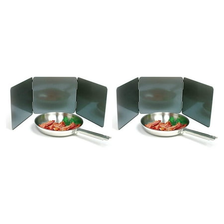 

ZQRPCA Nonstick 3 Sided Splatter Guard (Stainless Steel 2 Pack (10in/25.5cm x 9in/23cm))
