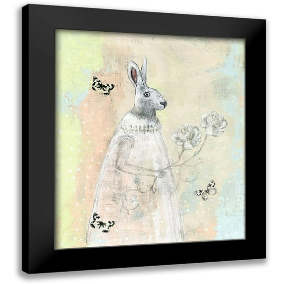 Ogren, Sarah 15x17 Black Modern Framed Museum Art Print Titled - New Beginnings Rabbit