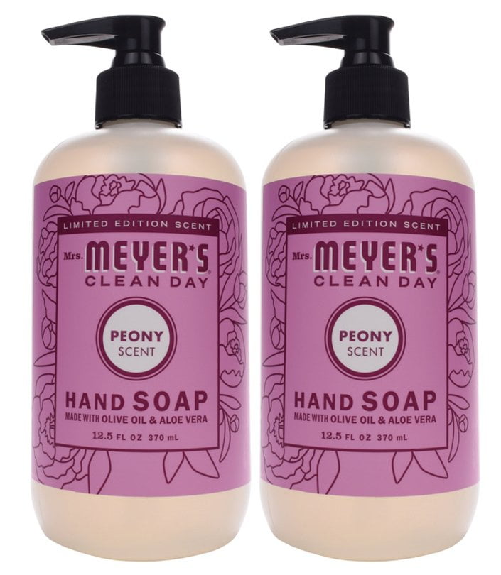 Limited Edition Scent Mrs. Meyer's Clean Day PEONY Scent Hand Soap 12