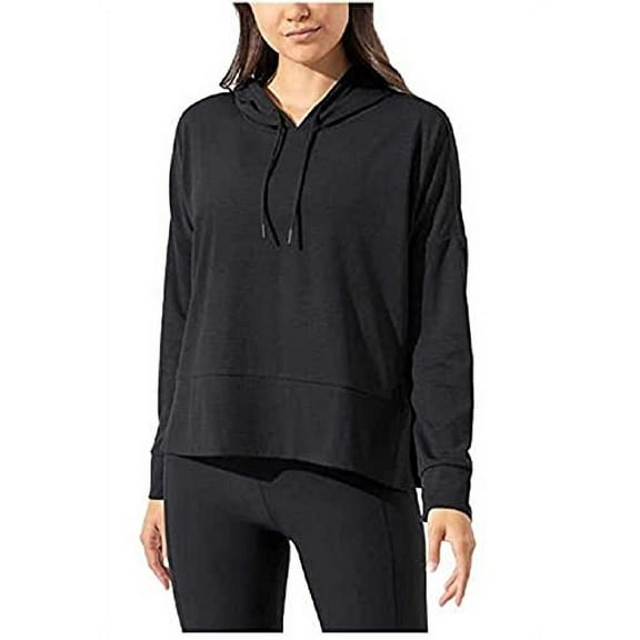 Mondetta Ladies' Ottoman Hoodie (Black, Large, l)