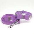 thumbnail image 5 of Mumup Dazzling Rhinestone Dog Collar with Soft Fabric and Crystal Bow Tie - Elegant and Glamorous Puppy Collars for Small Dogs with Leash, 5 of 6