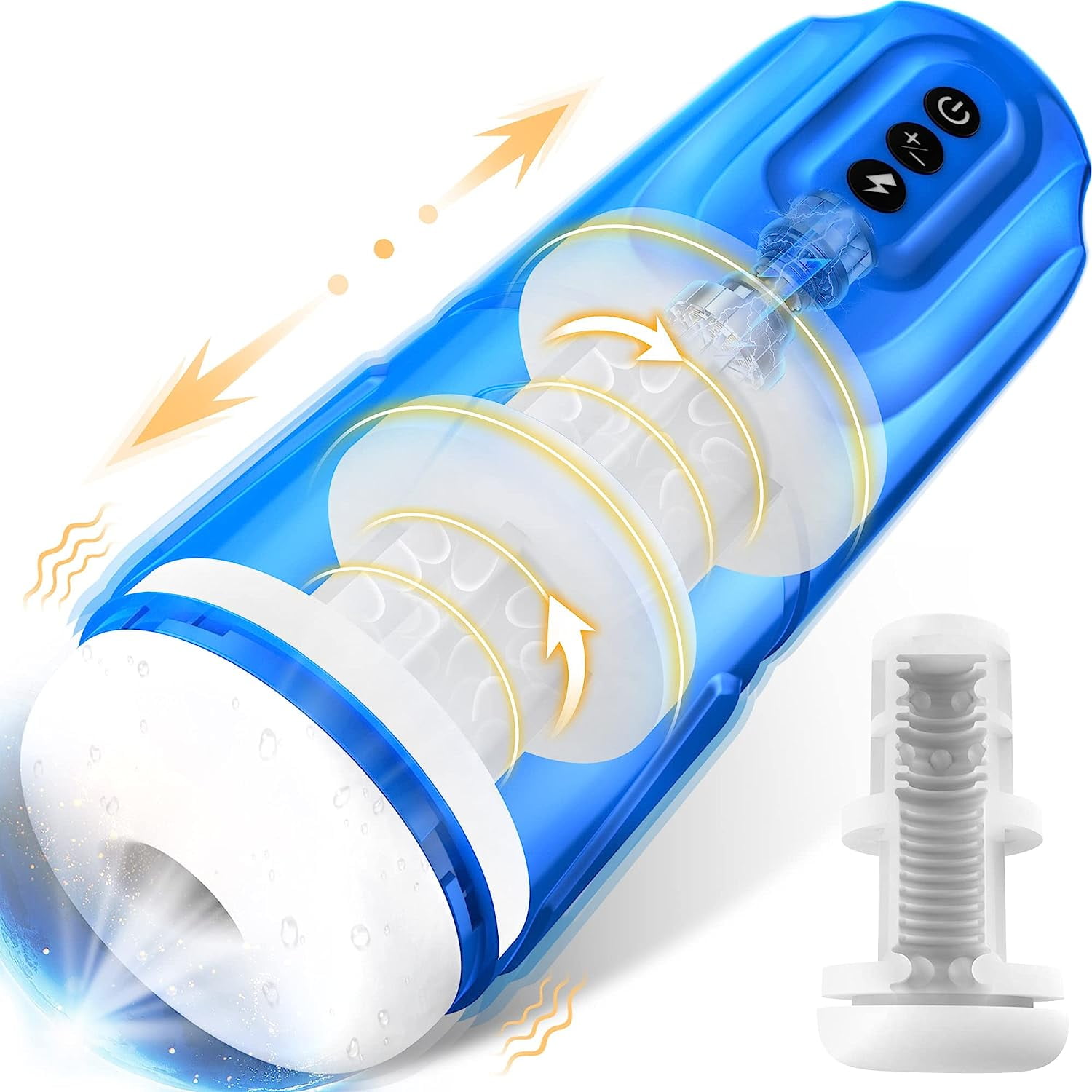 Ultra Quiet Male Pocket Stroker Toy Male Masturbator Sex Toys for Men 3D  Textured Male Stroker with 12 Vibration Ultra Quiet Male Pocket Stroker Toy Male  Masturbator Sex Toys for Men 3D