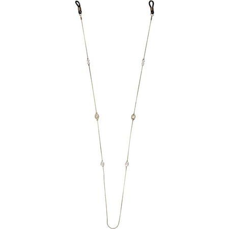 South Beach Ltd. Gold Eyeglass Chain, Pearls