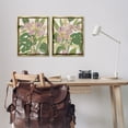 thumbnail image 3 of Stupell Industries Tropical Irises Abstraction Plants & Flowers Painting Gold Floater Framed Canvas Art Print Wall Art, 17 x 21, Set of 2, 3 of 10