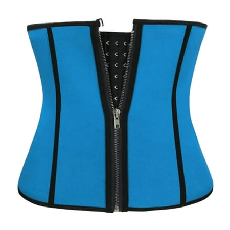 

WGOUP Women As Shaping Underwear Abdomen Waist Corset Adjust Zipper Girdle Body Corset Blue
