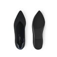 thumbnail image 2 of Zhabtuc Women's Knit Flats, Pointed Toe Breathable Knit Ballet Flats Shoes Black Size 8, 2 of 5