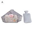 thumbnail image 2 of Cheers.US 1 Set Hot Water Bottle,Plush Warm Water Bag Pouch with Soft Waist Cover, Hot Water Bag for Pregnant Woman Relieve Fatigue Pain, 2 of 8