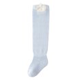 thumbnail image 3 of Dongfang Toddler Kids Socks 3Pcs Plain Antislip Knee-High Socks Cute Bear Mesh Breathable Stockings Daily Cozy Long Socks, 3 of 7