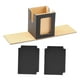 thumbnail image 3 of Caja para baraja de cartas coleccionables de béisbol con separadores y soporte para tarjetas Caqui, 3 of 9