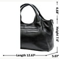 thumbnail image 2 of Luxalzxs PU Leather Purses and Handbags for Women Shoulder Bags Stylish Large Capacity Hobo Handbags Purses Crossbody Bags Top Handle Satchel Bags, 2 of 5