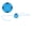 Blue, variant on LAZIOEGR Smart Jump Rope Machine Adjustable Wireless 10 Speed Remote Control Skipping Rope Fitness Workout Equipment, Blue