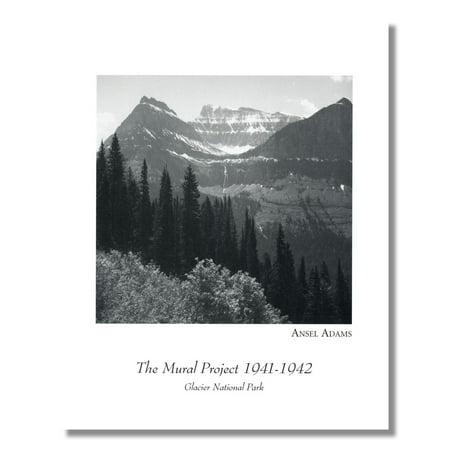 Ansel Adams Glacier National Park - Ansel Adams B/W Photo Glacier National Park #1 Wall Picture 8x10 Art Print