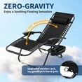 thumbnail image 1 of QinaQin Silla zero gravity para exterior con almohada y charola portavasos, reclinable y plegable, ideal para patio, playa, jardín o camping, cómoda y fácil de transportar, 1 of 8