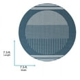 thumbnail image 3 of Livabliss Outdoor Rugs, 7ft Round Alfresco Modern Midnight Blue Round Area Rug for Patio, Porch, Deck, Backyard, Waterproof Indoor Outdoor Carpet (7'3" x 7'3"), 3 of 5