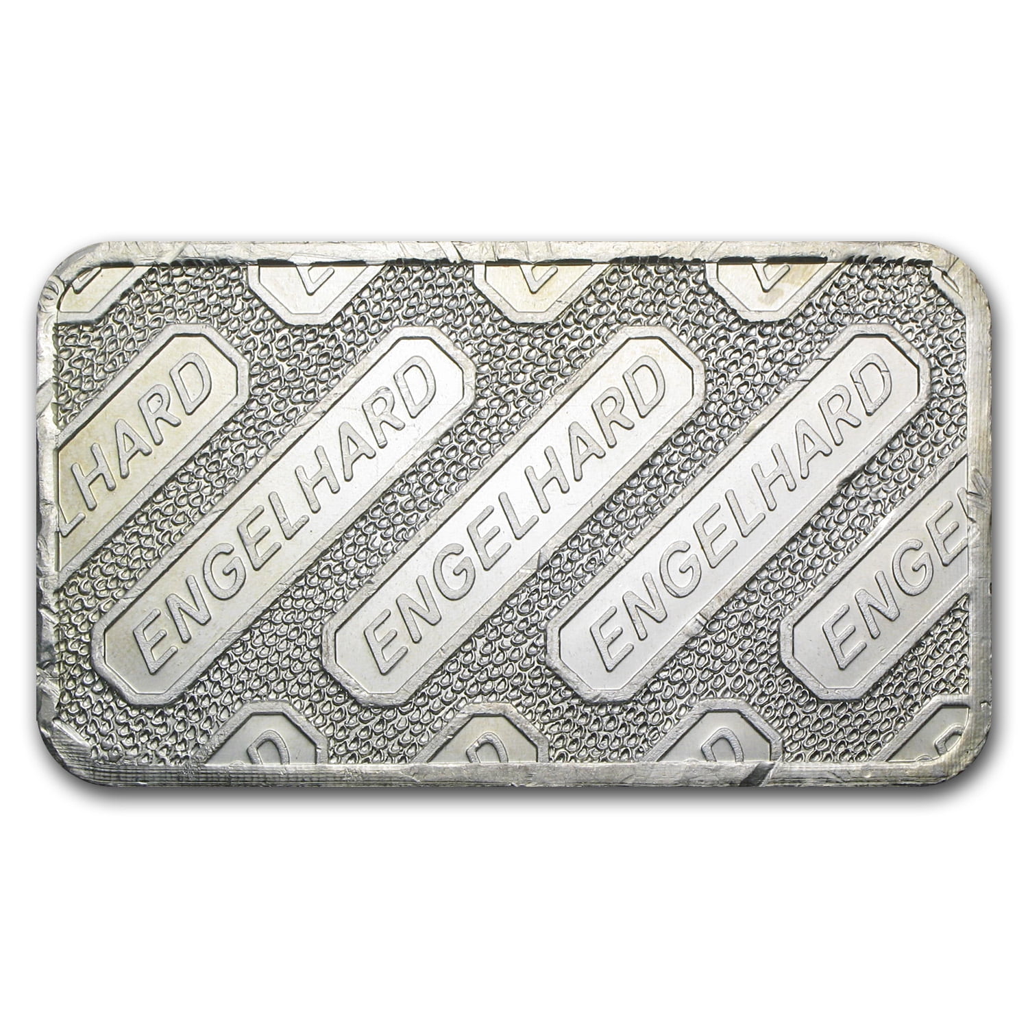 10 oz Silver Bar - Engelhard (Wide-Struck/Logo Back, 