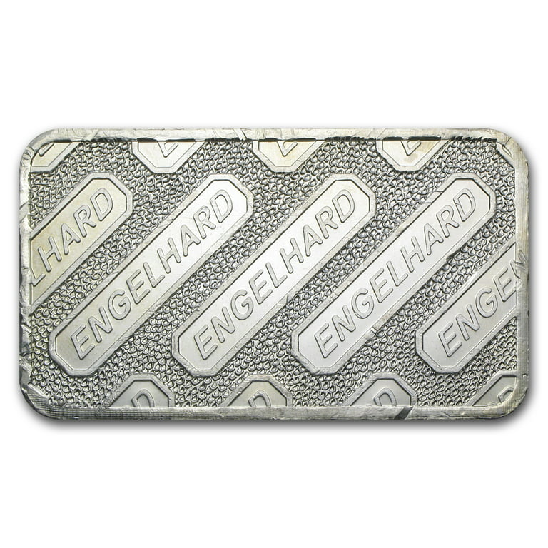 Engelhard 1 Ounce .999 Pure Fine Silver Bar Low Serial -  in