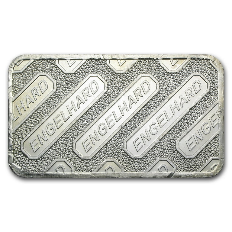 Engelhard 1 Ounce .999 Pure Fine Silver Bar Low Serial -  in