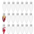 thumbnail image 2 of Christmas Clear Plastic Bulb Shape Ornaments Fillable DIY Light Bulb for Candy Craft Christmas Tree Decoration, 2 of 9