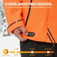 thumbnail image 2 of Heated Jacket for Men Women,Battery Powered Heating Jacket,Waterproof Windproof Warm Hooded Heated Coat for Hiking Skiing Camping, 2 of 10