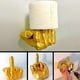 thumbnail image 2 of Middle Finger Toilet Paper Holder,Symbol of Defiance Fun 3D Printing Wall Mount, 2 of 5