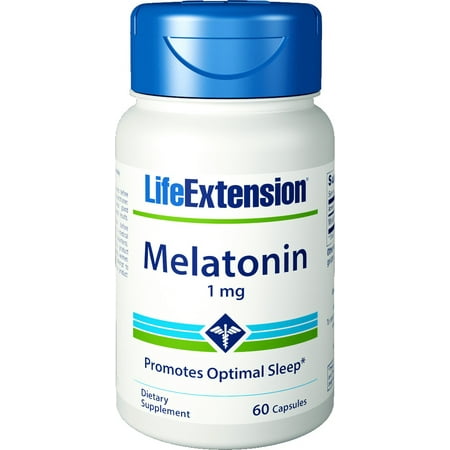 Life Extension Melatonin 1 mg, 60 Capsules