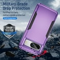 thumbnail image 6 of REQO for Pixel 8 Case,Google Pixel 8 Case with Screen Protector,[Military Grade Drop Tested] Heavy-Duty Tough Rugged Shockproof Protective Case for Google Pixel 8, Purple, 6 of 6