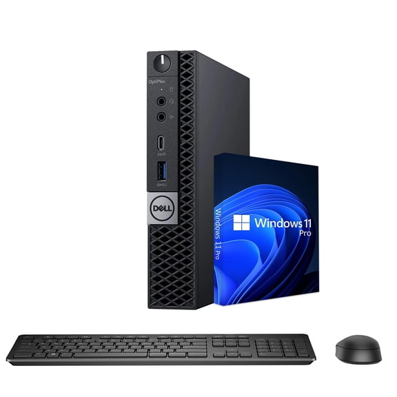 Restored Dell OptiPlex 7070 Micro Mini/Tiny Business desktop PC - Intel Hexa Core I5 CPU Up to 3.70 GHz, 16GB RAM, 1TB NVMe SSD(Fast Boot), Windows 11 Pro Computer (Refurbished)