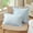 Blue, variant on 2 Pack Yellow Ruffle Gingham Throw Pillow Covers, 100% Washed Cotton Checkered Farmhouse Decorative Pillow Shams for Bed/Sofa - 18''x18''