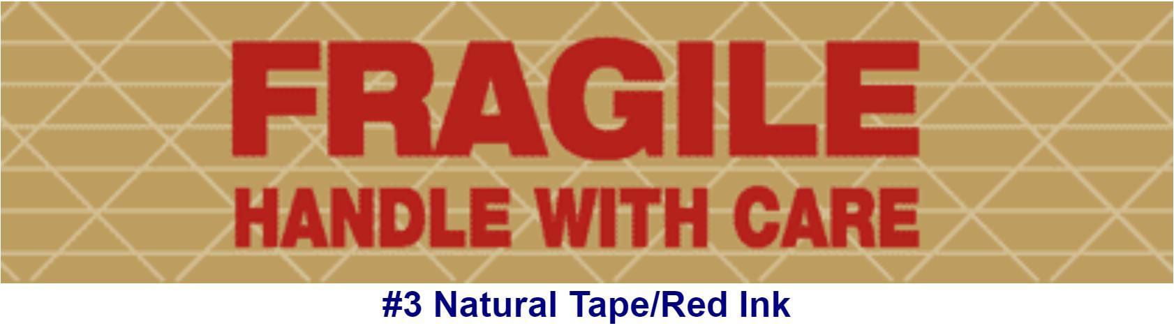 Gummed Tape*reinforced*10 Rolls X 450 FT 70mm Wide Printed Fragile Handle W Care for sale online 