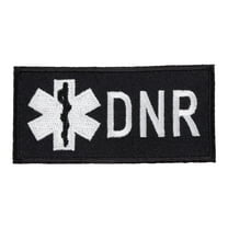 Black and White Medical Iron On Patch