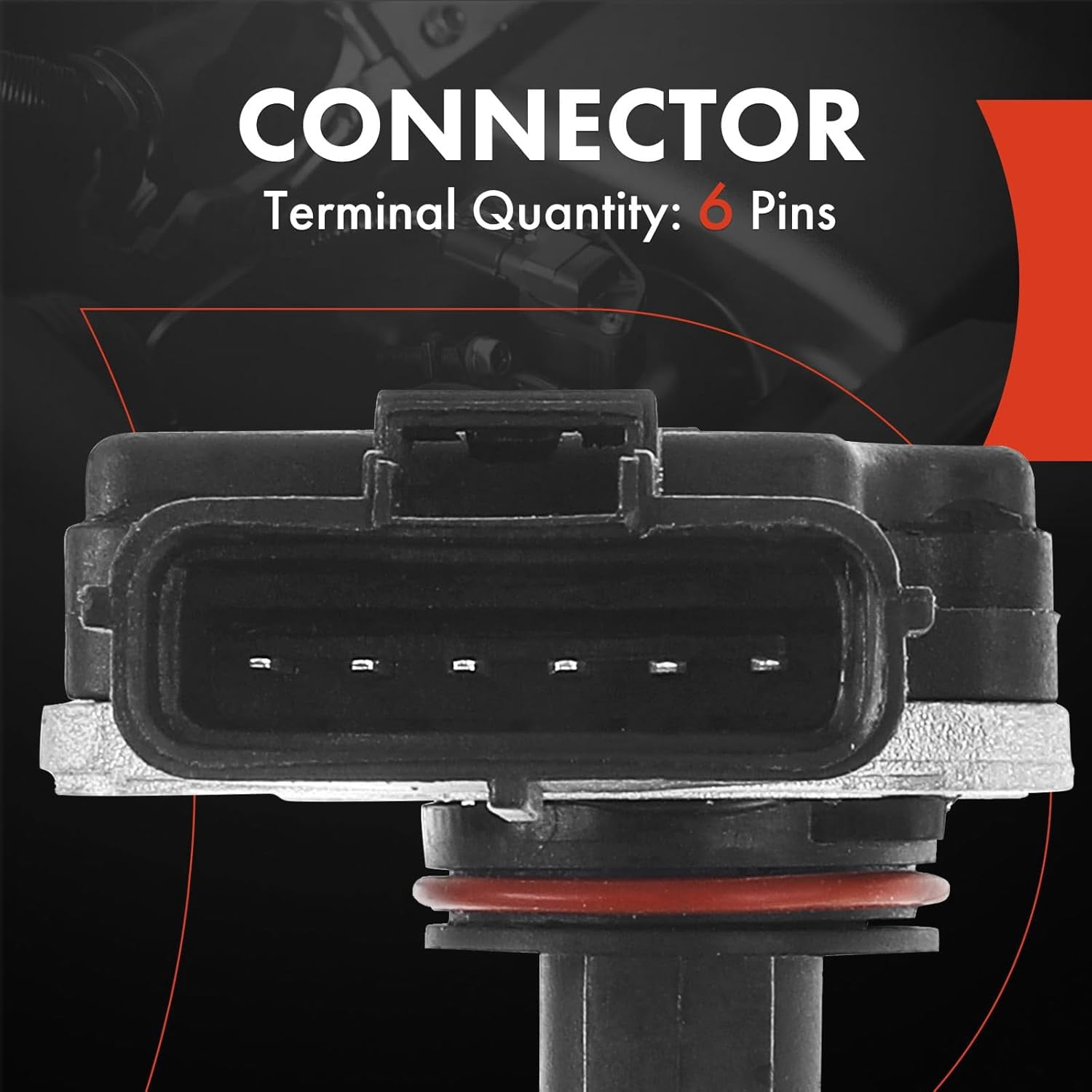 A-Premium Mass Air Flow Sensor Meter Assembly [wih 6Pins] fits 4,6Cyl 2.0 3.0 3.8 4.2 5.0 Compatible with Ford & Mazda & Mercury, fits E-150, Focus, Mustang, Taurus, B2300, Tribute, Sable & More