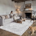 thumbnail image 2 of BERTHMEER 9x12 Area Rugs for Living Room Bedroom Vintage Gray Large Traditional Carpets Washable Non-Slip Soft Low Pile Distressed Oriental Indoor Throw Rug for Office Playroom Dining Room Farmhuose, 2 of 7