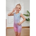 thumbnail image 5 of 2-8 Years Gymnastics Leotards for Girls Sparkly GradientBiketards Unitards Athletic Tumbling Outfit, 5 of 6