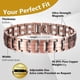 thumbnail image 4 of Men's Copper Magnetic Bracelet Elegant 99.99% Solid Copper Bracelets with Double-Row Strong Magnets, Magnetic Field Therapy Jewelry (Copper), 4 of 5