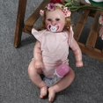 thumbnail image 4 of 20inch/24inch Reborns for Doll Opened-Eyes Baby Girl for Doll Nurturing for Doll Gift for Baby Realistic for Doll Handma brown eye 60cm, 4 of 4